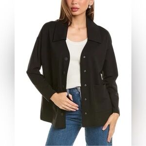 CAbi 6253 Elemental Topper Jacket Black Snap-Button Sz S like new condition